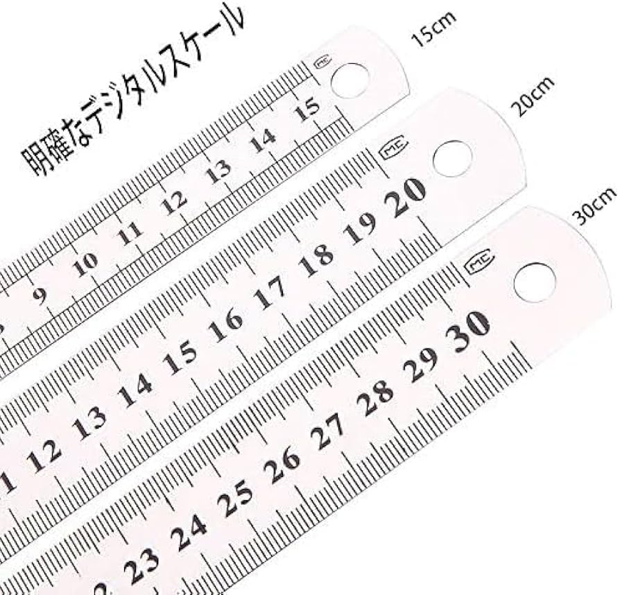 直尺定規ステンレス20cmアルミ Amazon.co.jp: 直尺 定規 ステンレス 20cm アルミ直尺 メモリが